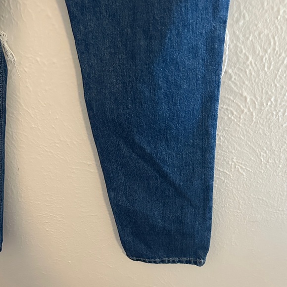 Joe's Jeans Medium Blue Ripped Boyfriend Jeans - Picture 11 of 12